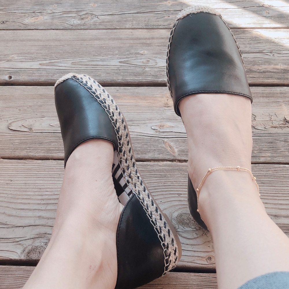 Dolce Vita Espadrille Flat Black Size 6